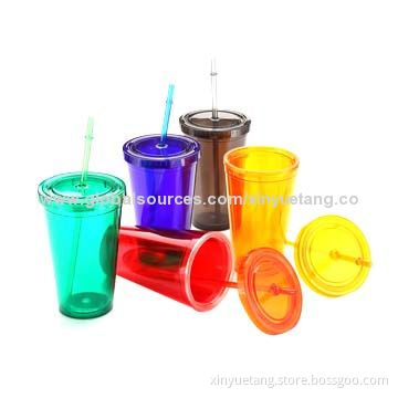 Hot Sale Ecologically Plastic Travel Mugs, SGS, FDA and LFGB MarksNew